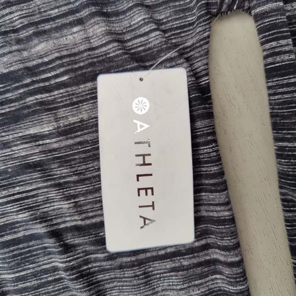 Athleta Dress Beyond Soft Black Gray Athletic Stretch Jersey Stretchy Medium NWT - Picture 6 of 12